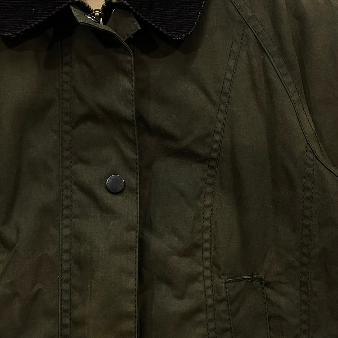 Barbour Classic Olive Waxed Field Jacket 상품이미지6