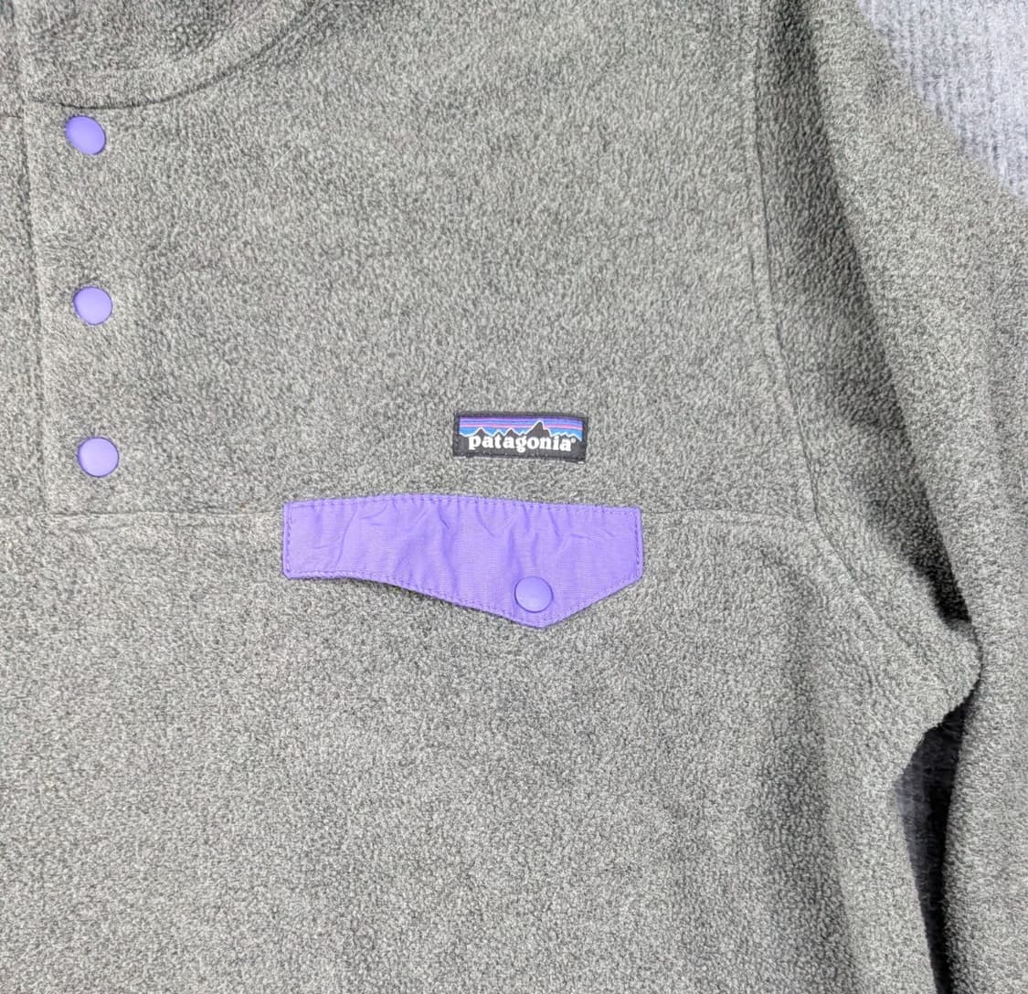 10s 파타고니아 신칠라 스냅-T 그레이/퍼플 상품이미지2