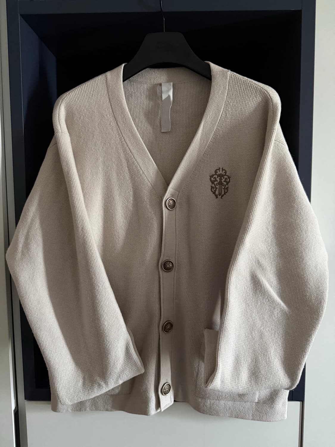 [L] 크롬하츠 바인대거 라이크라 송치 캐시미어 가디건 상품이미지1