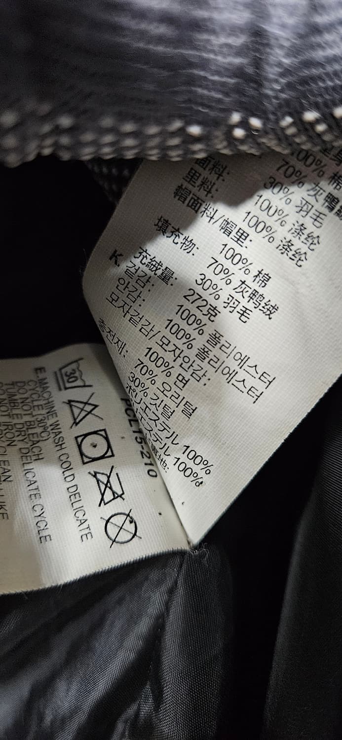 리바이스 버건디 덕다운 패딩 XL 상품이미지5