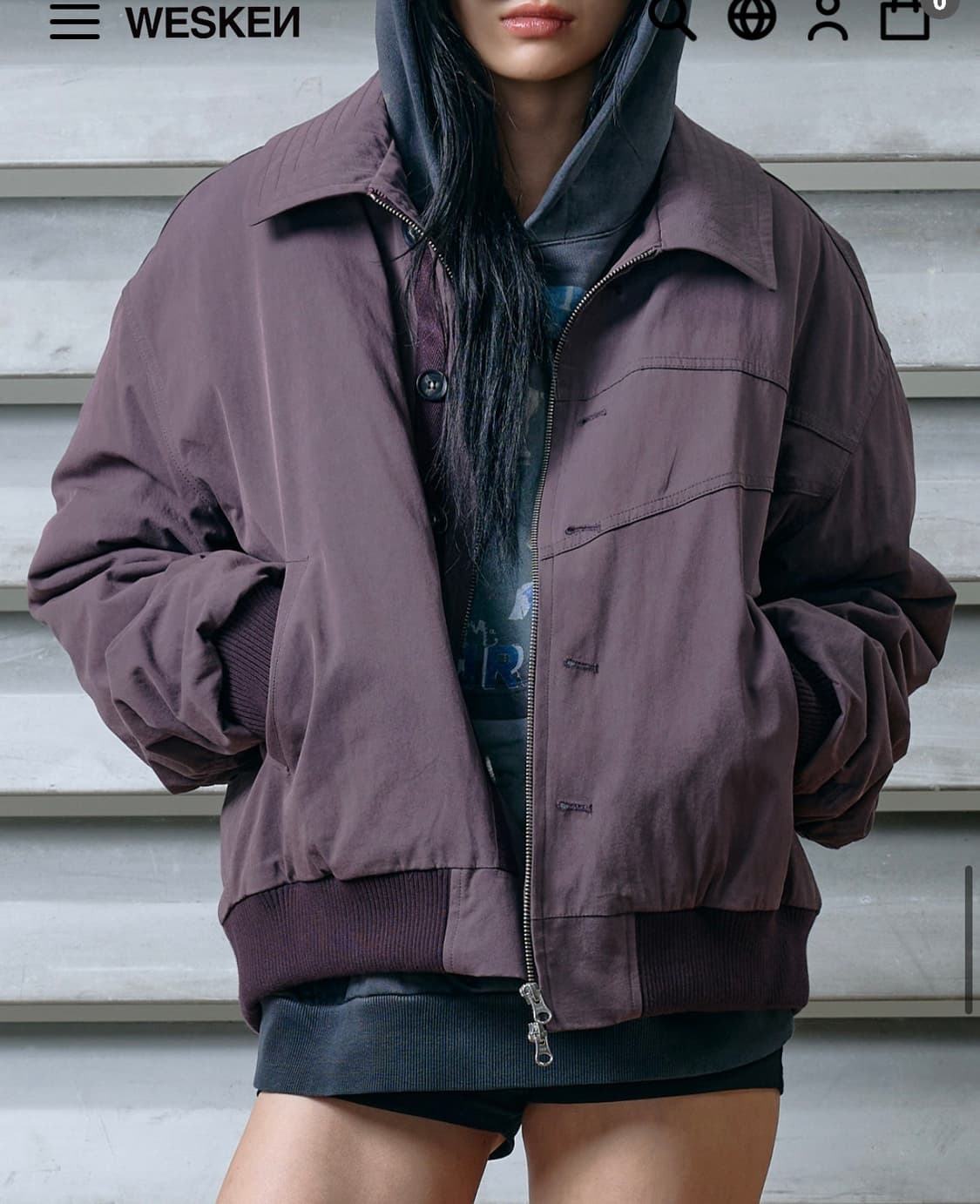 WESKEN 워시드 코튼 자켓 상품이미지1
