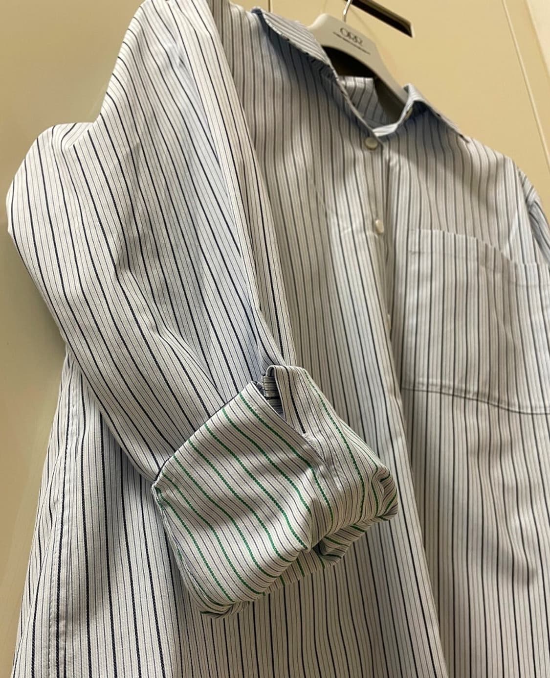 [ORR] 오르 스트라이프 투톤 셔츠 (정가13만원) 상품이미지3