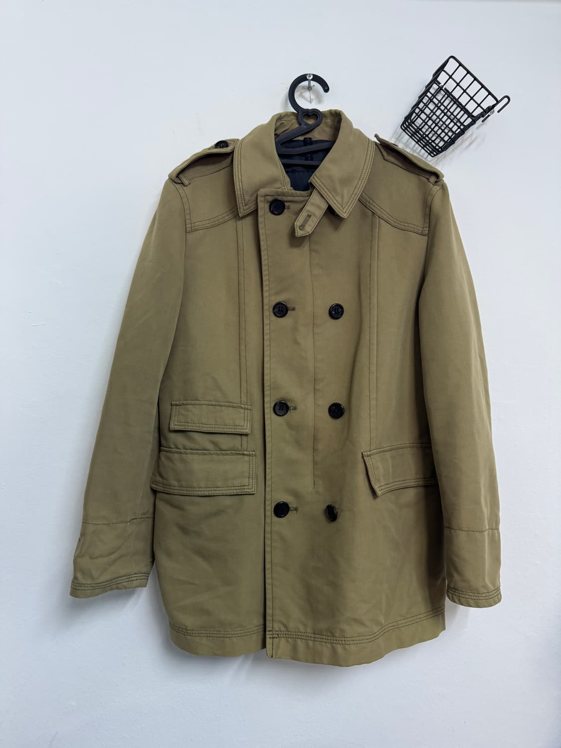 자라 ZARA US 더블 트렌치 숏 코트 자켓 M ~ L 상품이미지5