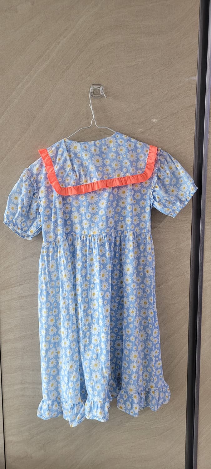 🌈키즈140사이즈🌈sfit하늘색 꽃무늬 원피스(여름용) 상품이미지2
