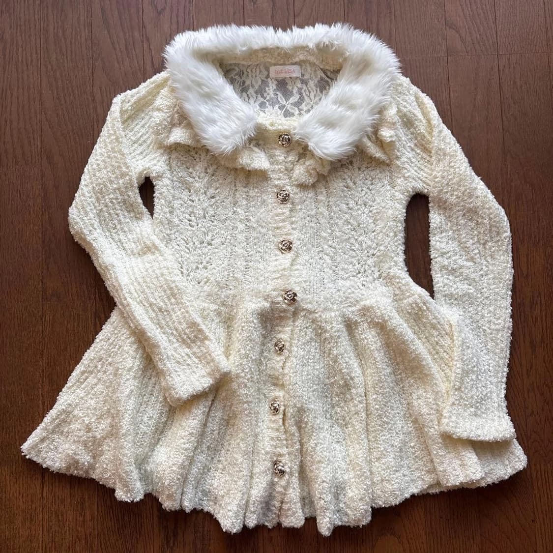 리즈리사 히메갸루 달천깔 니트 원피스 라떼갸루 히메카지 상품이미지1