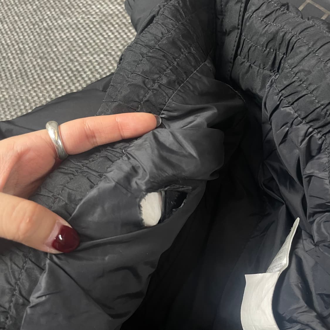 푸마 블랙 로고 패딩 160 상품이미지6