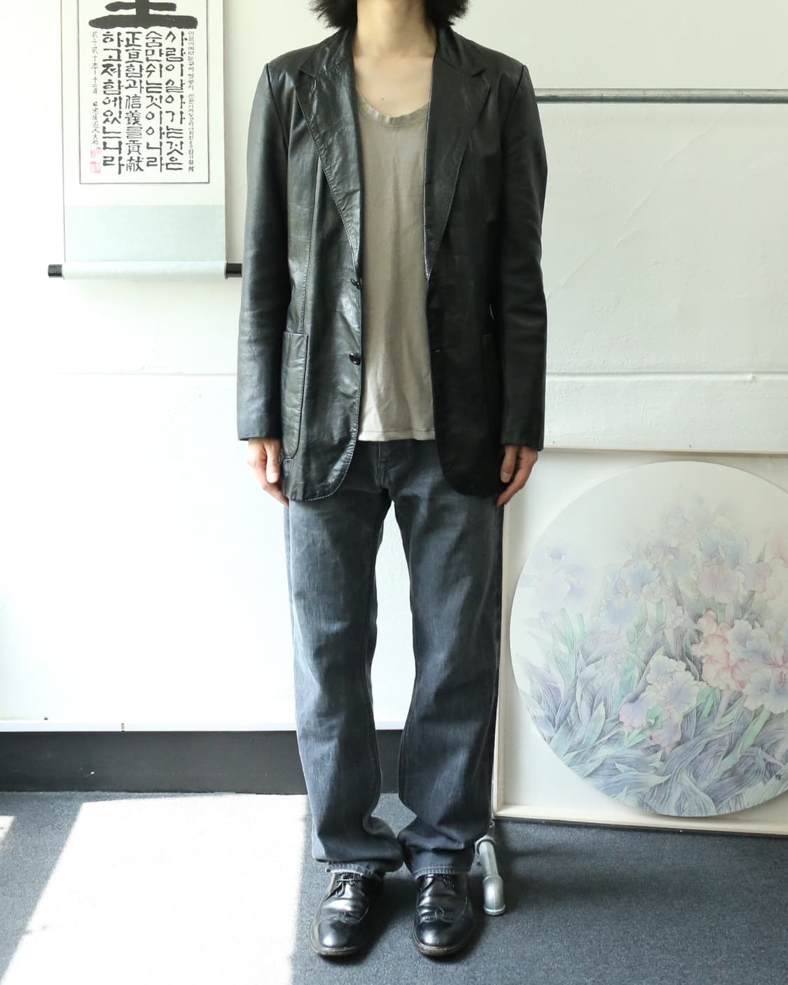 휴고 보스 흑청 스트레이트 팬츠 상품이미지2