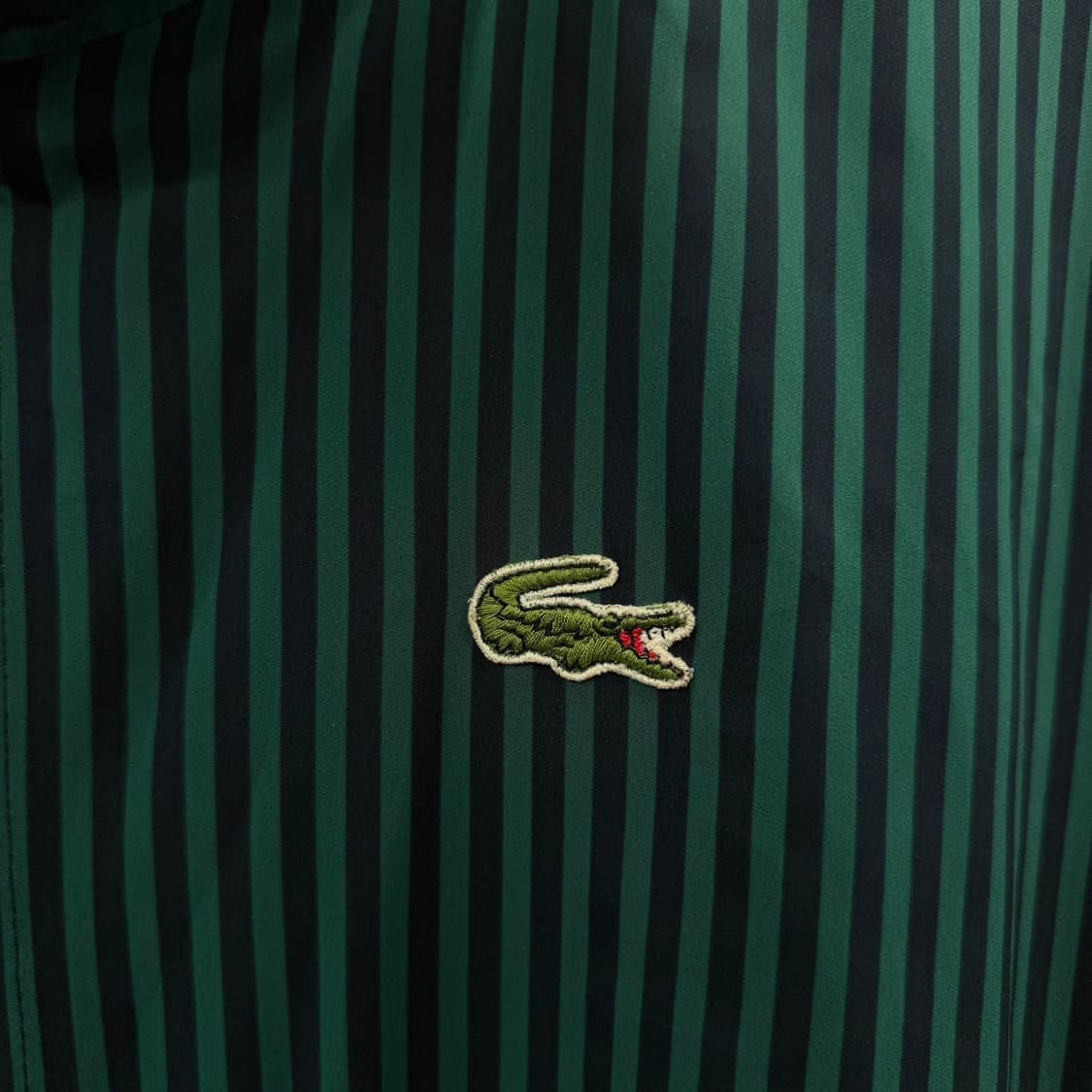 라코스테 스트라이프 블루종자켓 프렌치메이드 컬렉션 PK안감 디테일 상품이미지6