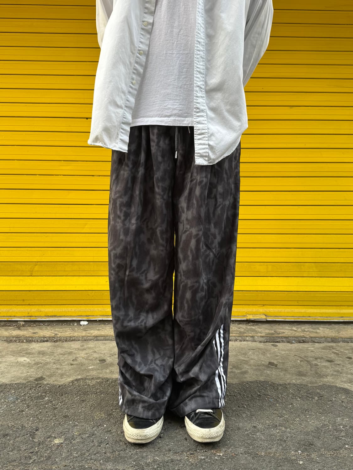 루즈핏 나염 삼선줄 커스텀 팬츠 상품이미지1