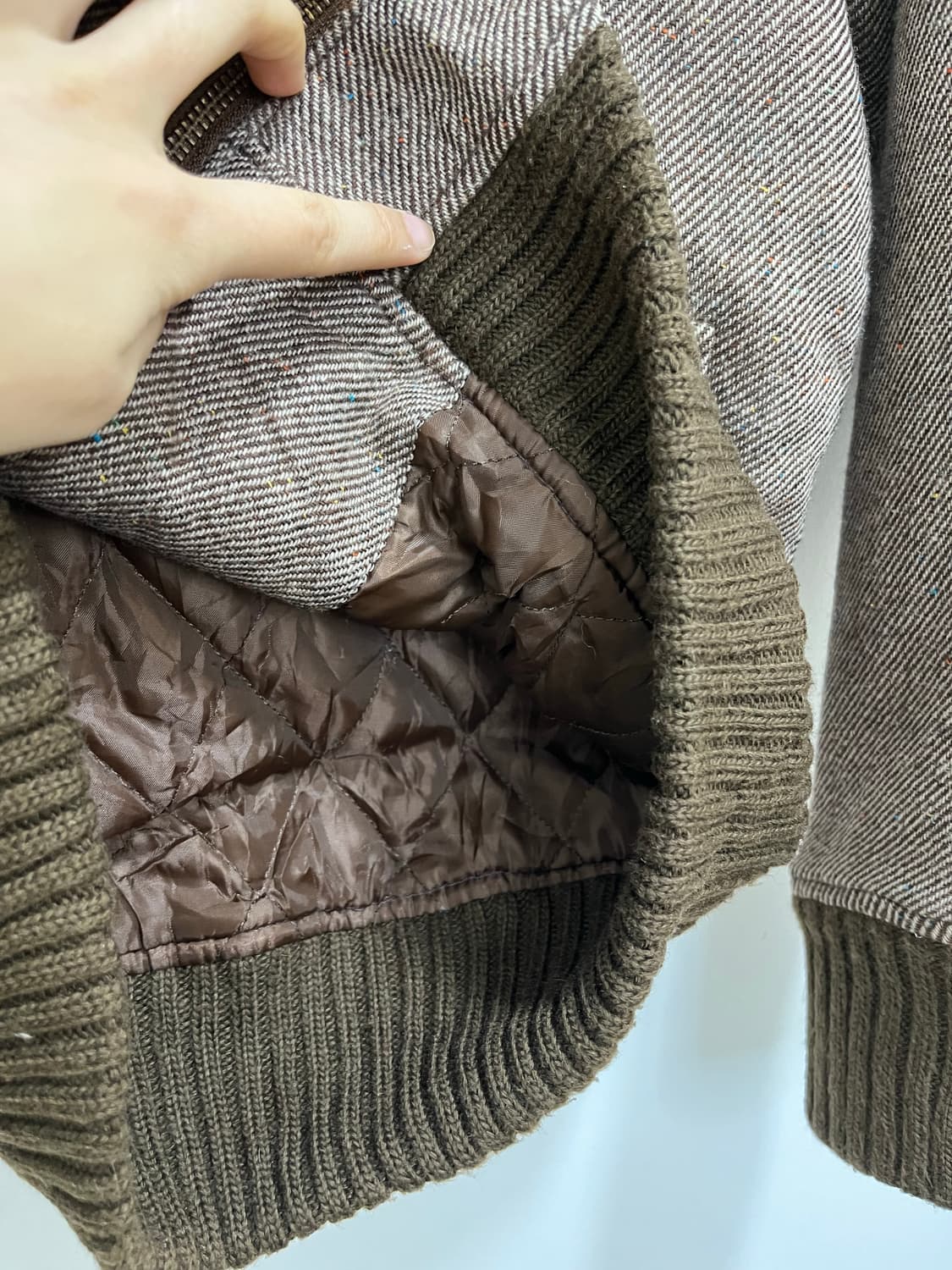 일본 빈티지 billabong 락펑크 니트 카라 봄버자켓  상품이미지8