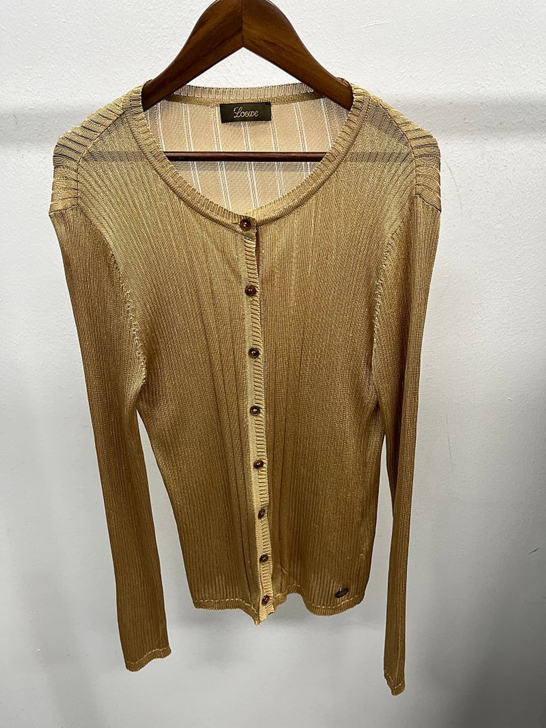 여) 로에베 골지 비스코스 가디건  상품이미지1