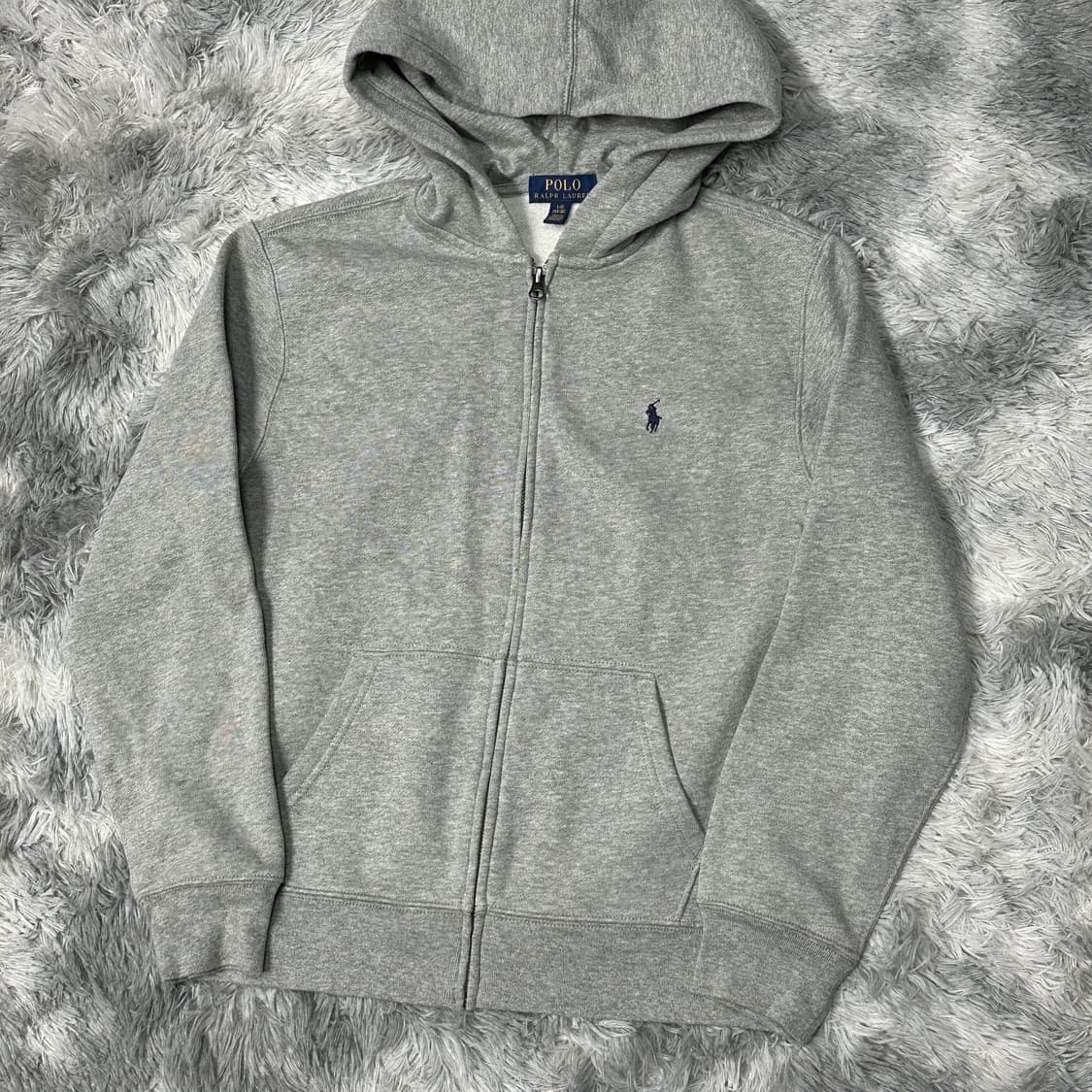 폴로랄프로렌 그레이 기모 후드집업 L 상품이미지1