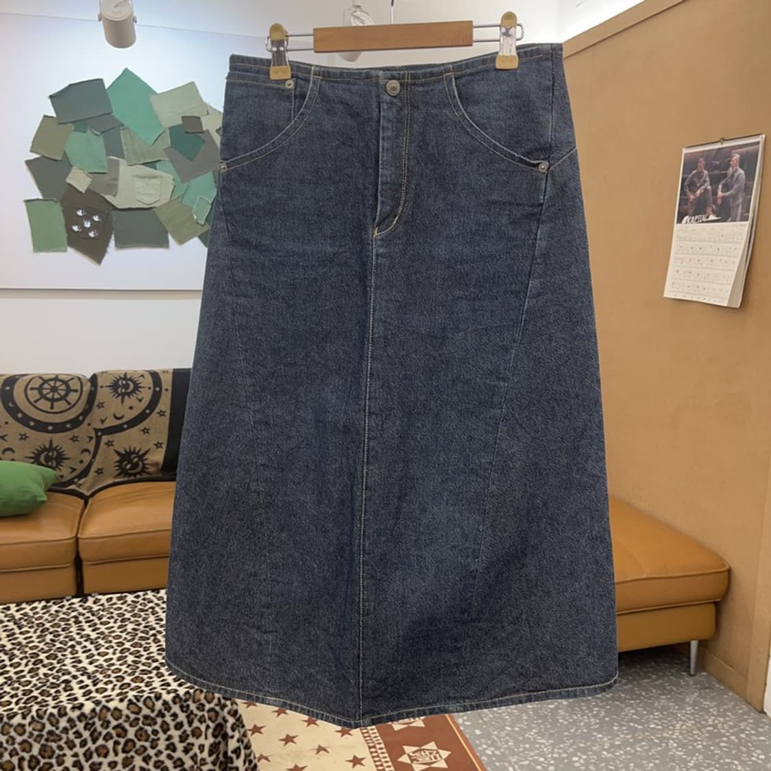 리바이스 엔지니어드 데님 스커트 청치마 M C08956 상품이미지3