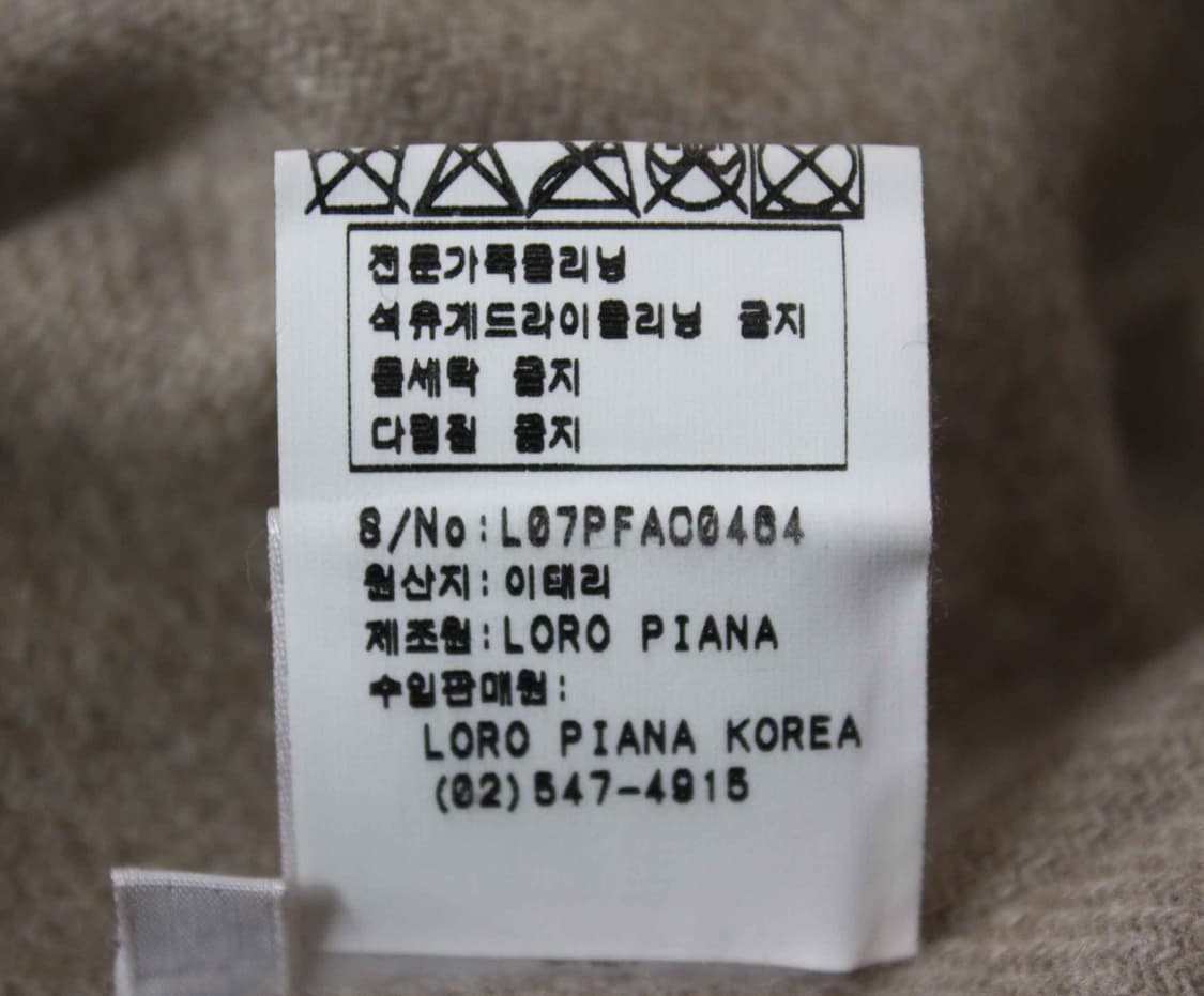 W-3465/로로피아나 매장판 양가죽 하프 자켓 XL 상품이미지6