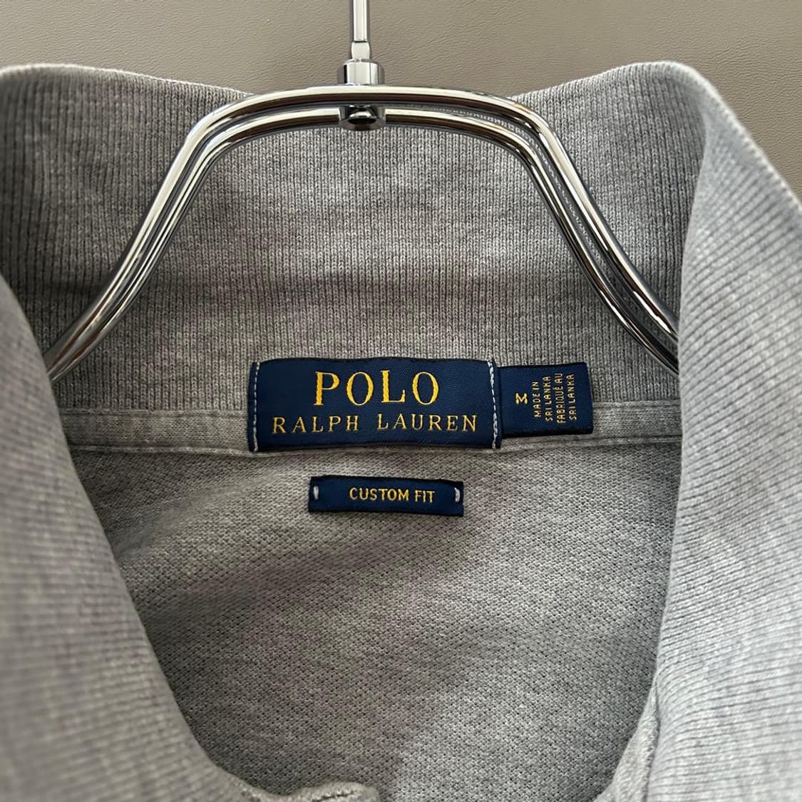 폴로 랄프 로렌 빅포니 USA 성조기 패치 반팔 카라티 그레이 상품이미지6