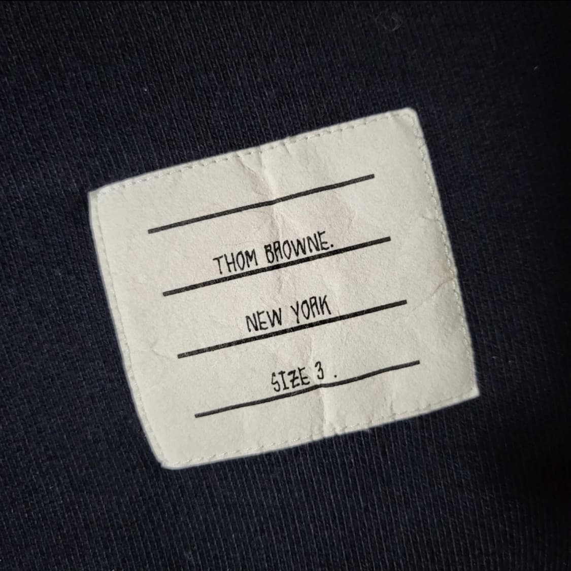 [3 size]톰브라운 백삼선 맨투맨 상품이미지3