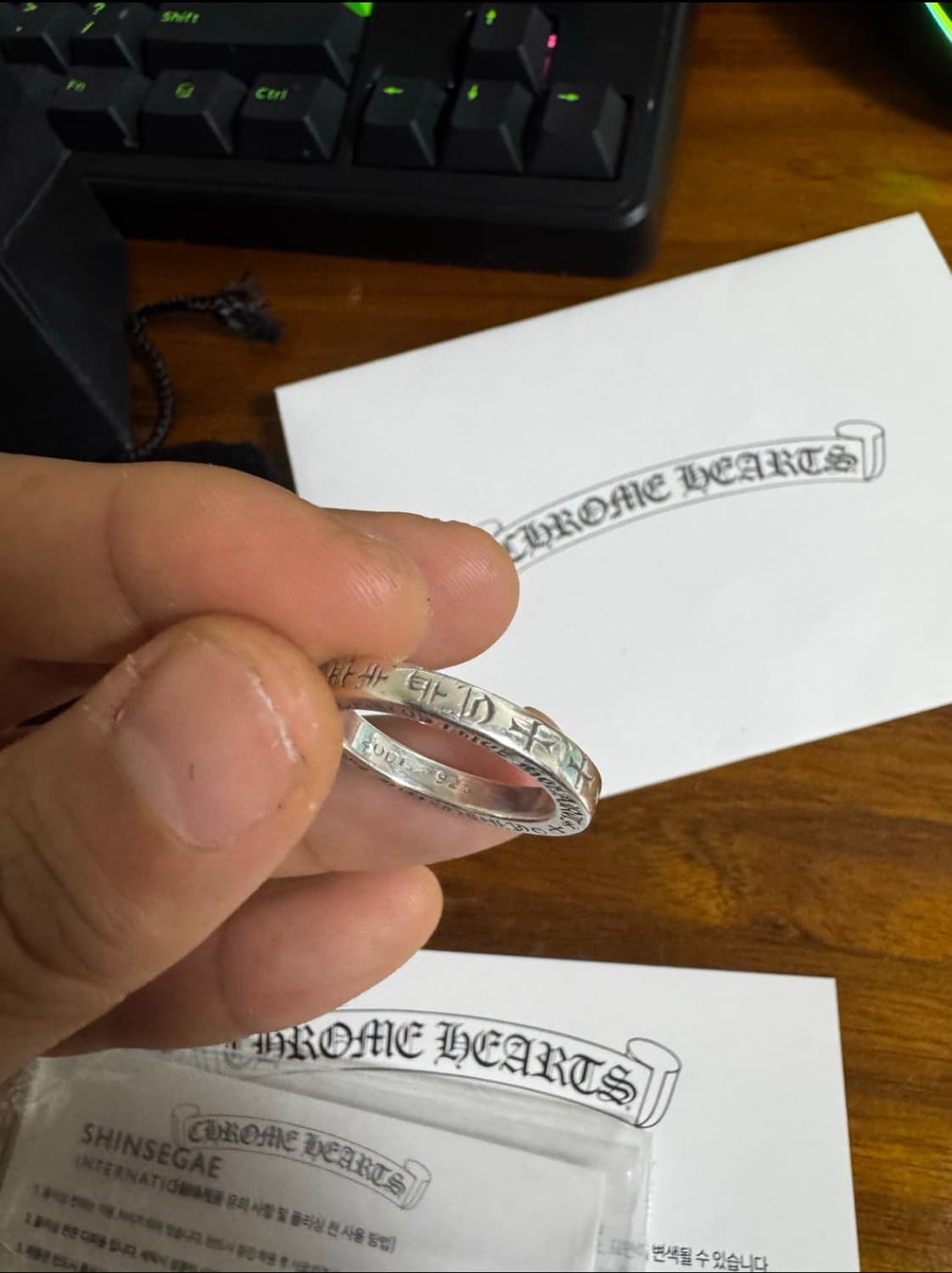 크롬하츠 스페이서 3mm US8.5 상품이미지3