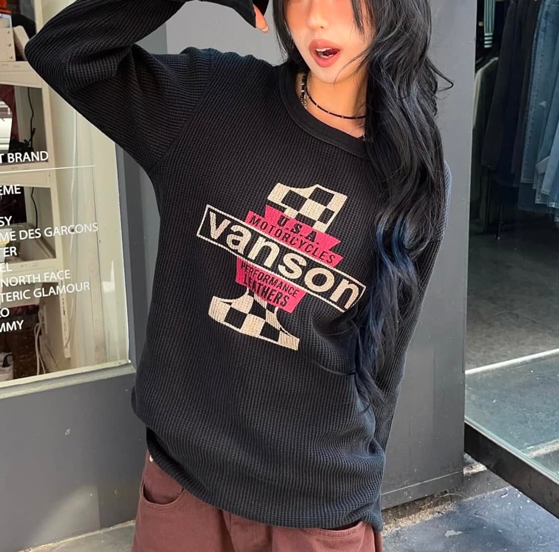 밴슨 와플 롱슬리브 상품이미지2