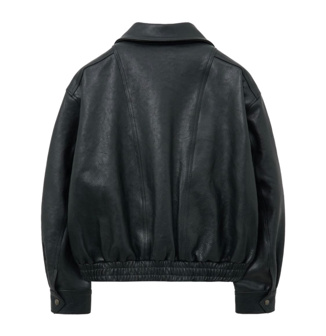 노이어 앤틱 카우레더 하이넥 블루종 블랙50 상품이미지2