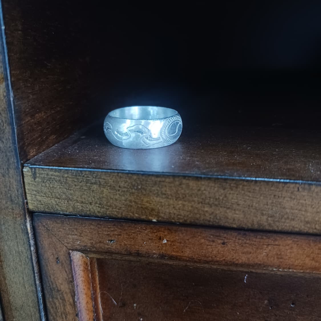 태극구름 순은99 은가락지 8미리 상품이미지5