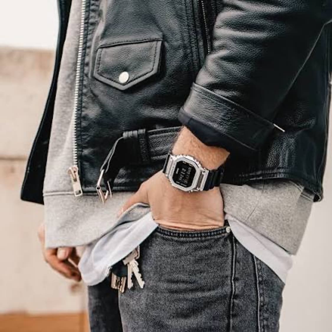 쥐샥GM-5600-1DR 메탈 커버드 시계  AS 아트스쿨 콜라보 상품이미지4