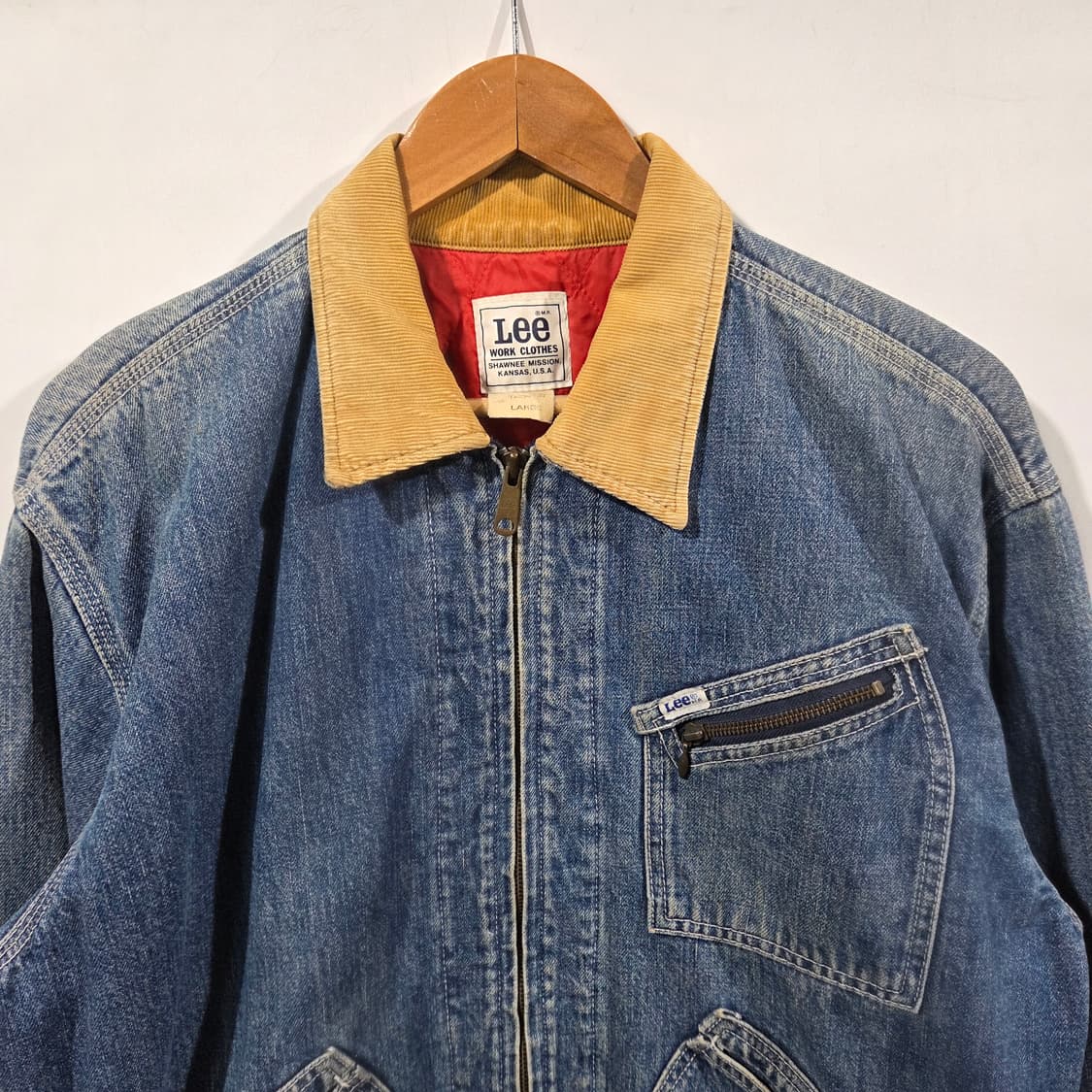 [Lee] 리 워크 클로스 코듀로이 카라 191-LB 복각 데님자켓 상품이미지3