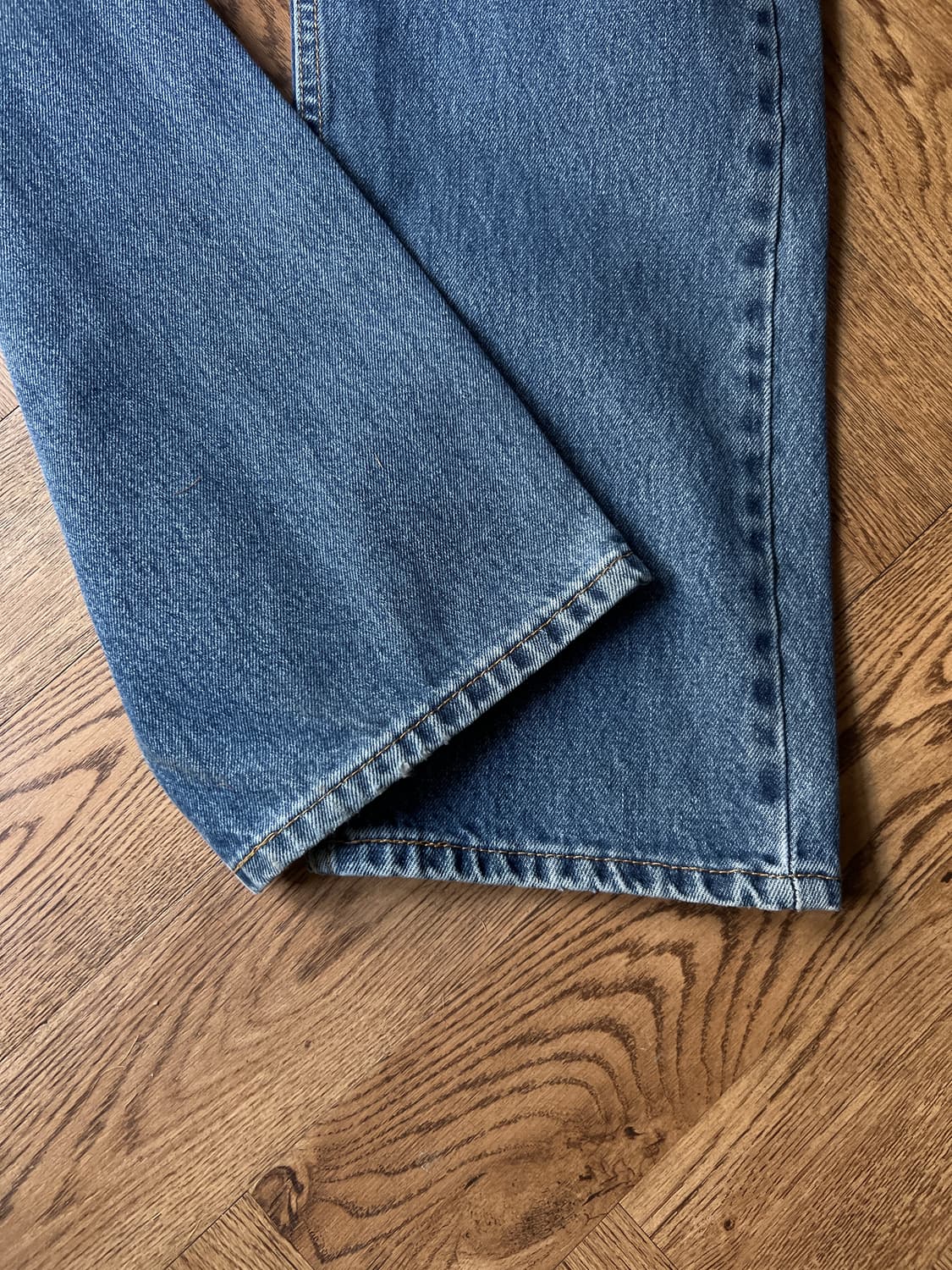 [38]리바이스 505 미디엄블루 워싱 데님 팬츠 상품이미지6