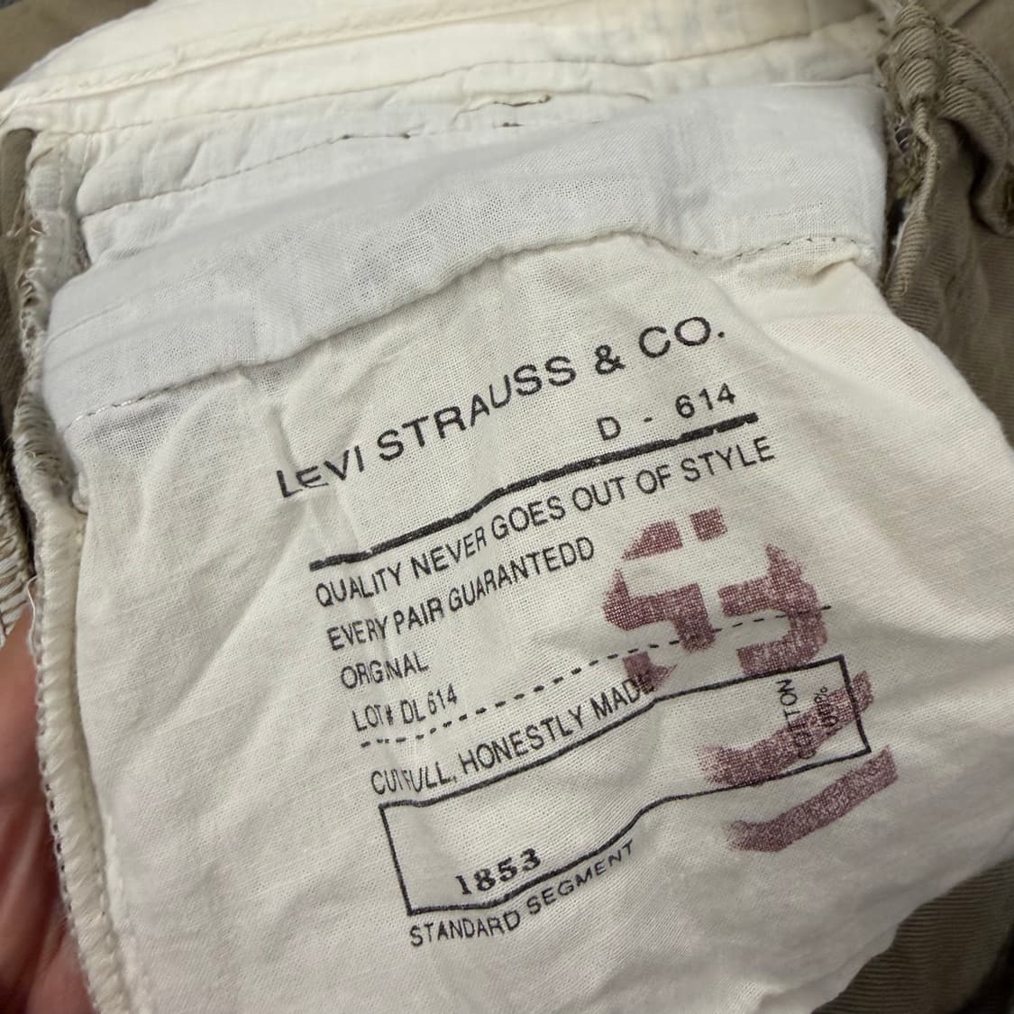 [ 정품/30 ] 리바이스 빈티지 브라운 카고 팬츠 상품이미지5