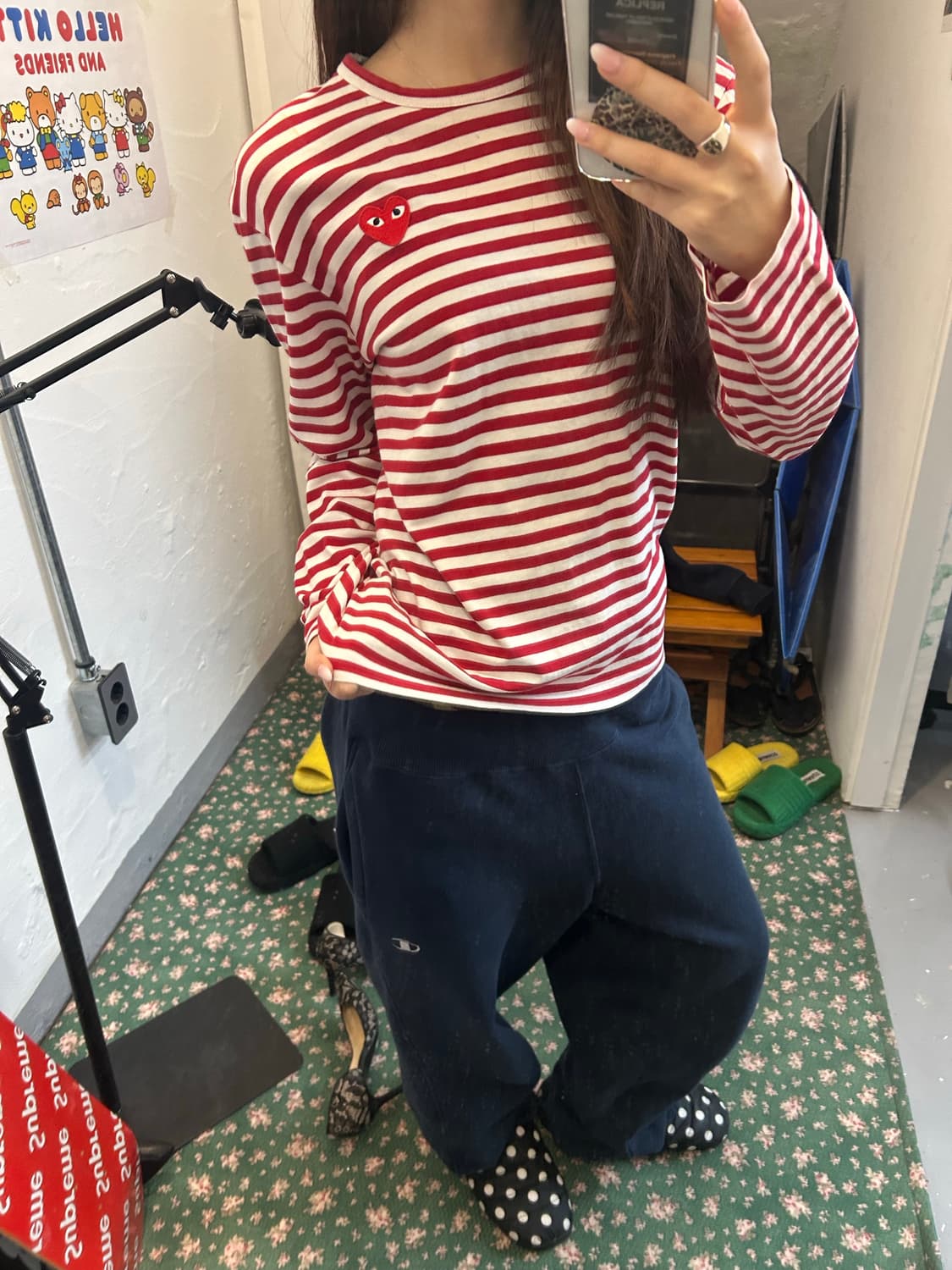 꼼데가르송 스트라이프 롱슬리브 상품이미지2