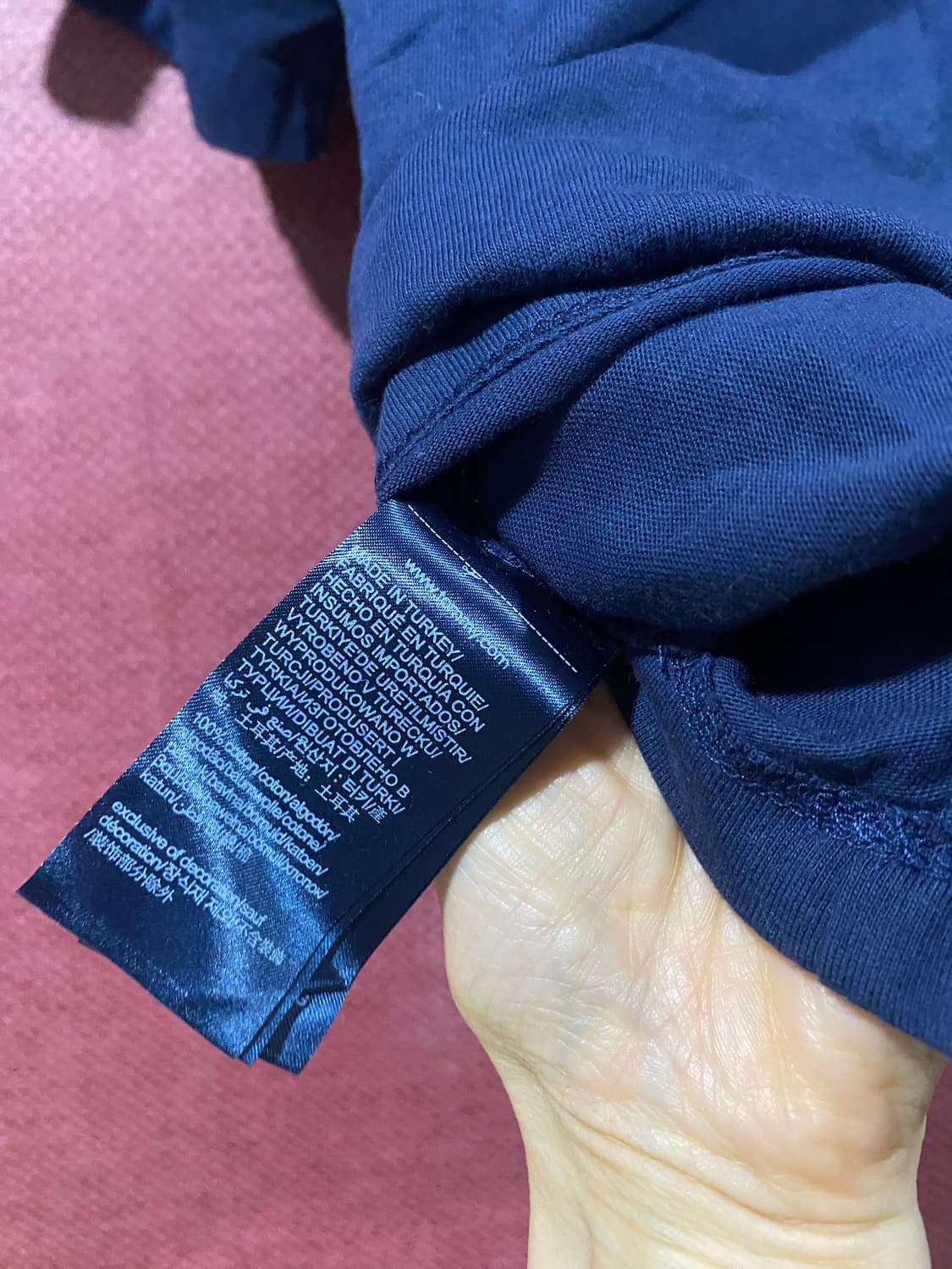 타미진스 네이비 반팔티 S새상품 상품이미지6