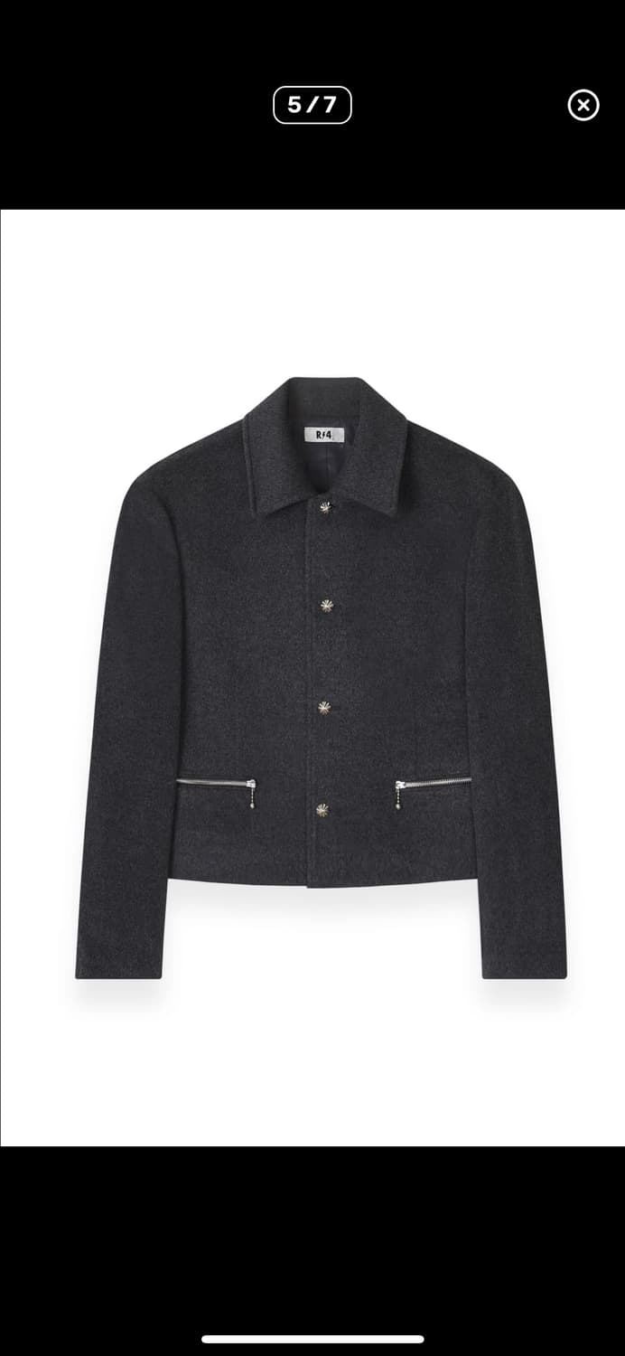 알포/ 캐시미어 - CROP JACKET(그레이) 상품이미지5