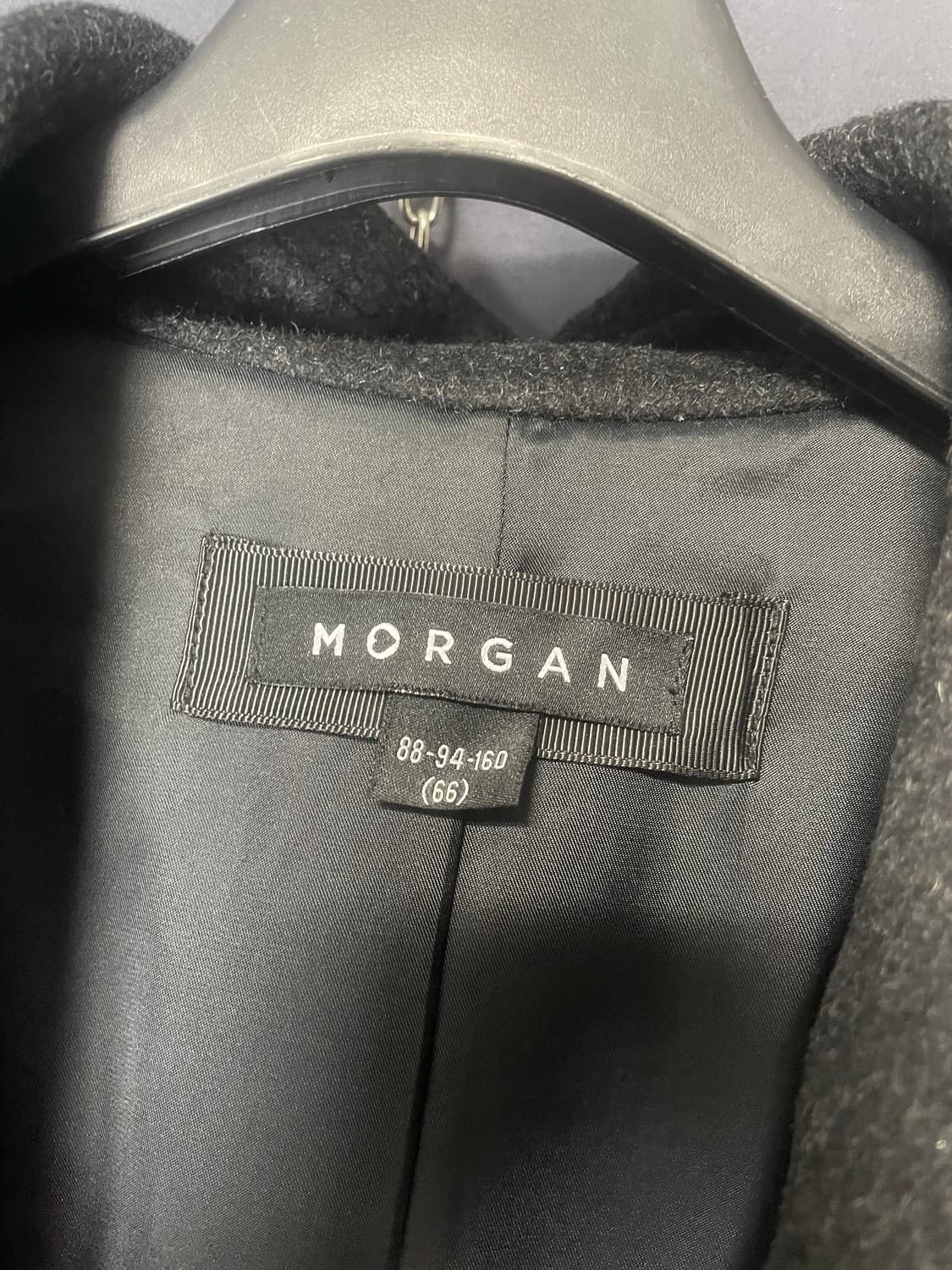 모르간 후드 코트 차콜 66사이즈 상품이미지2