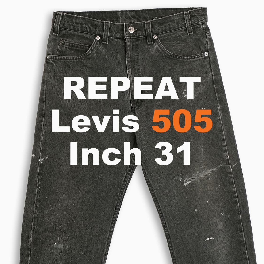 리바이스 505 오렌지탭 흑청 블랙진 90s USA OR5053280 상품이미지1