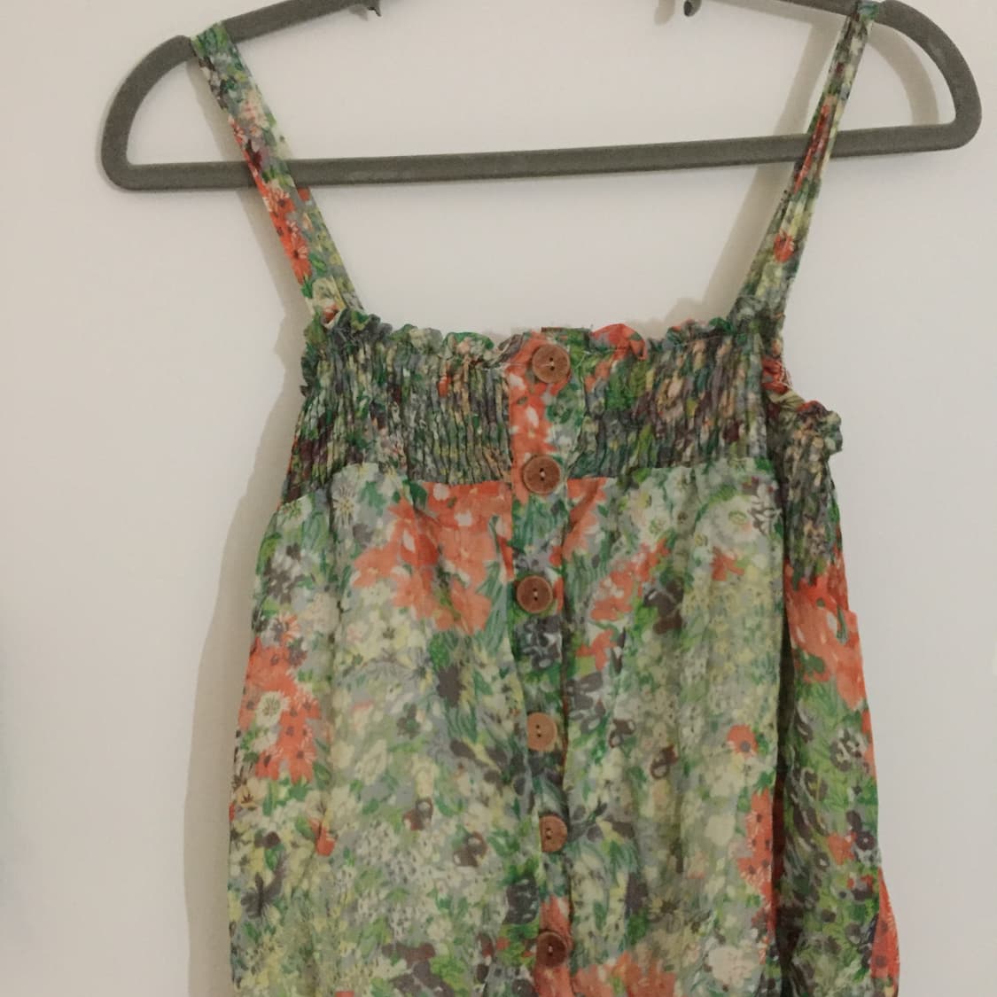 2P 초록색 하구미 자수 블라우스 원피스 코디 세트 상품이미지3