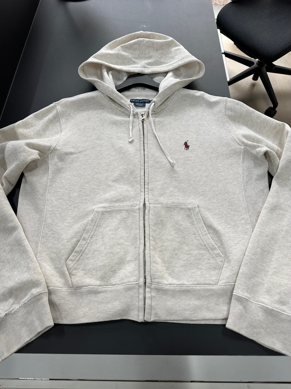 폴로랄프로렌 오트밀 후드집업 상품이미지4