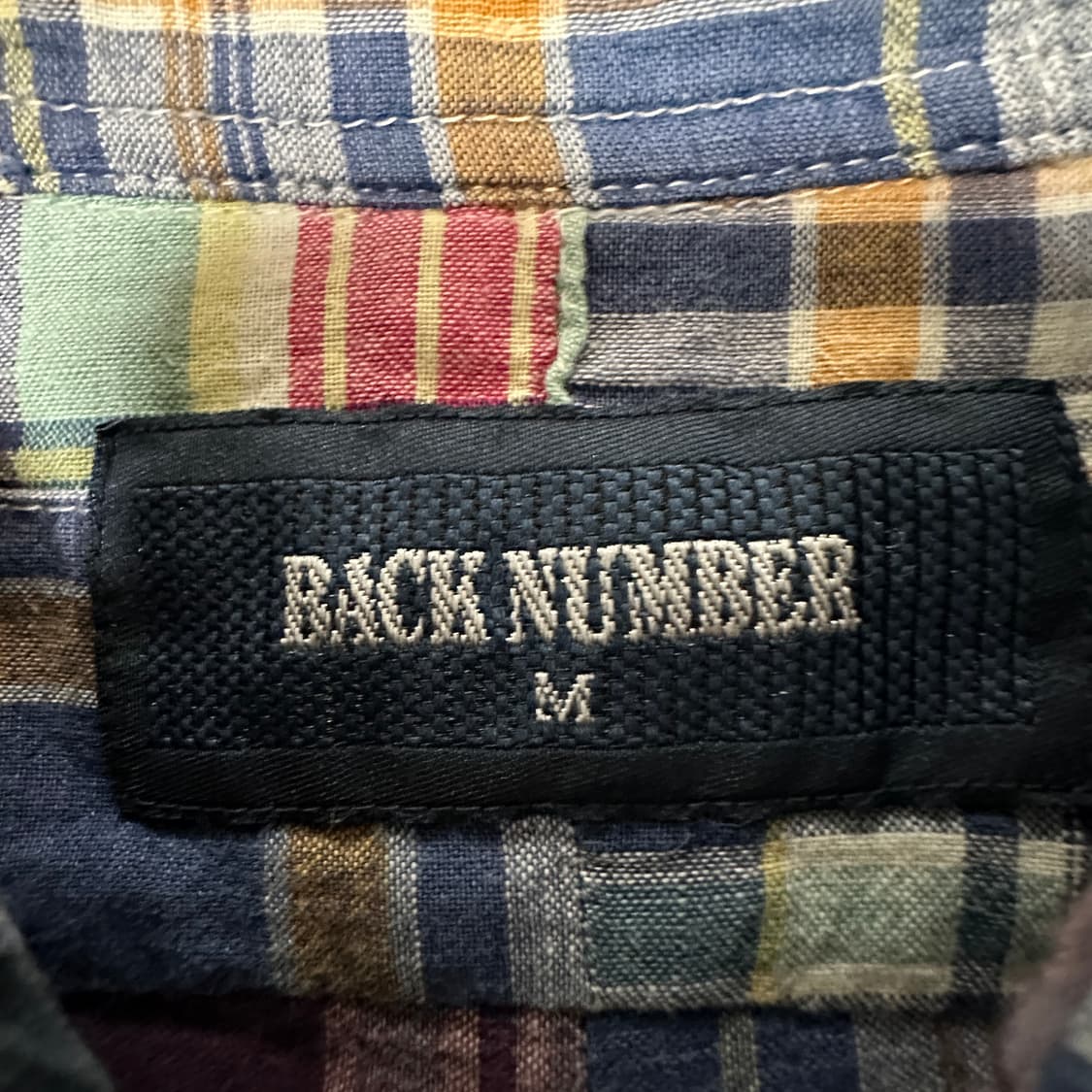 BACK NUMBER india made patchwork shirt 상품이미지3