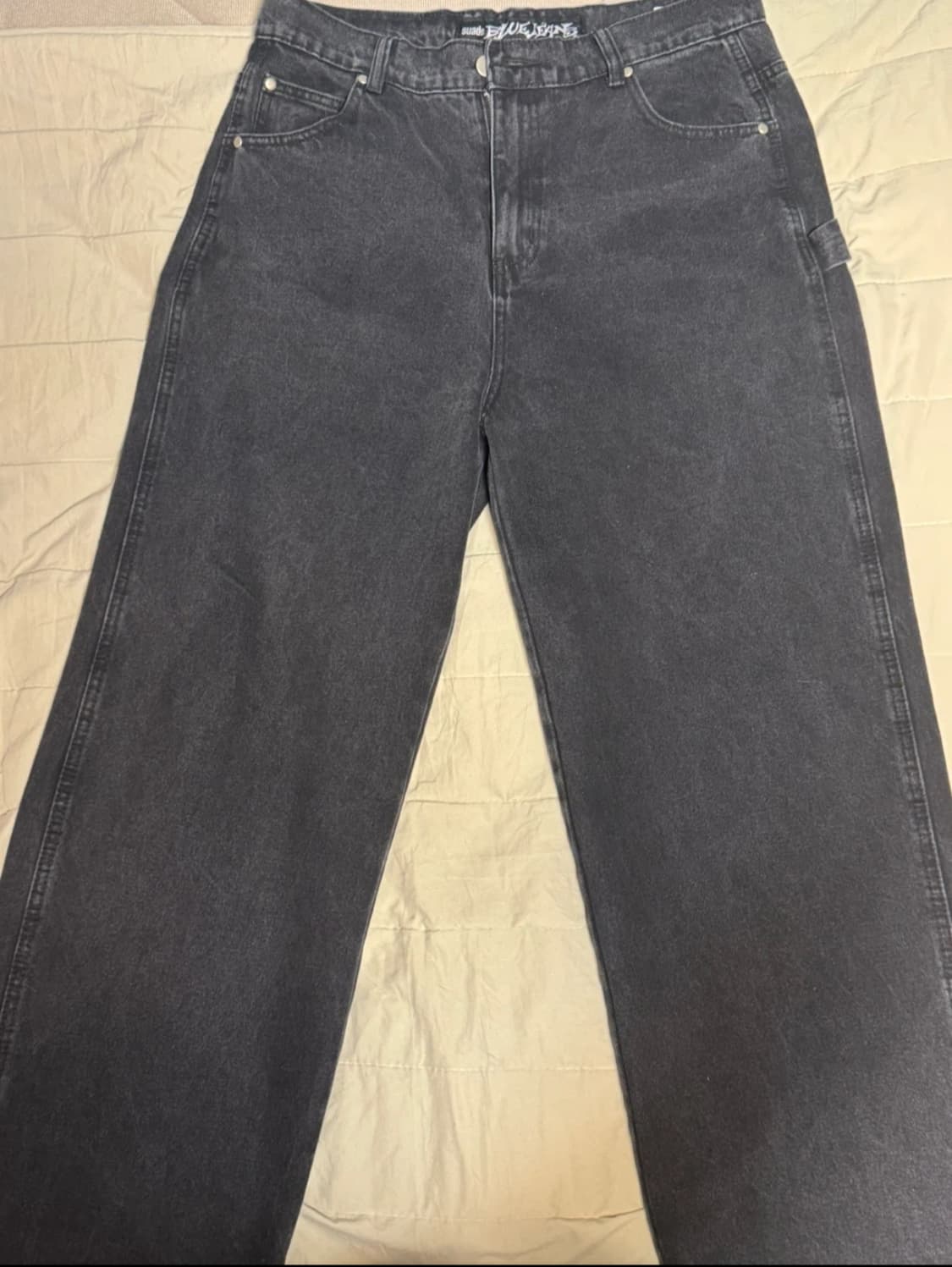 스웨이드 데님팬츠 상품이미지1