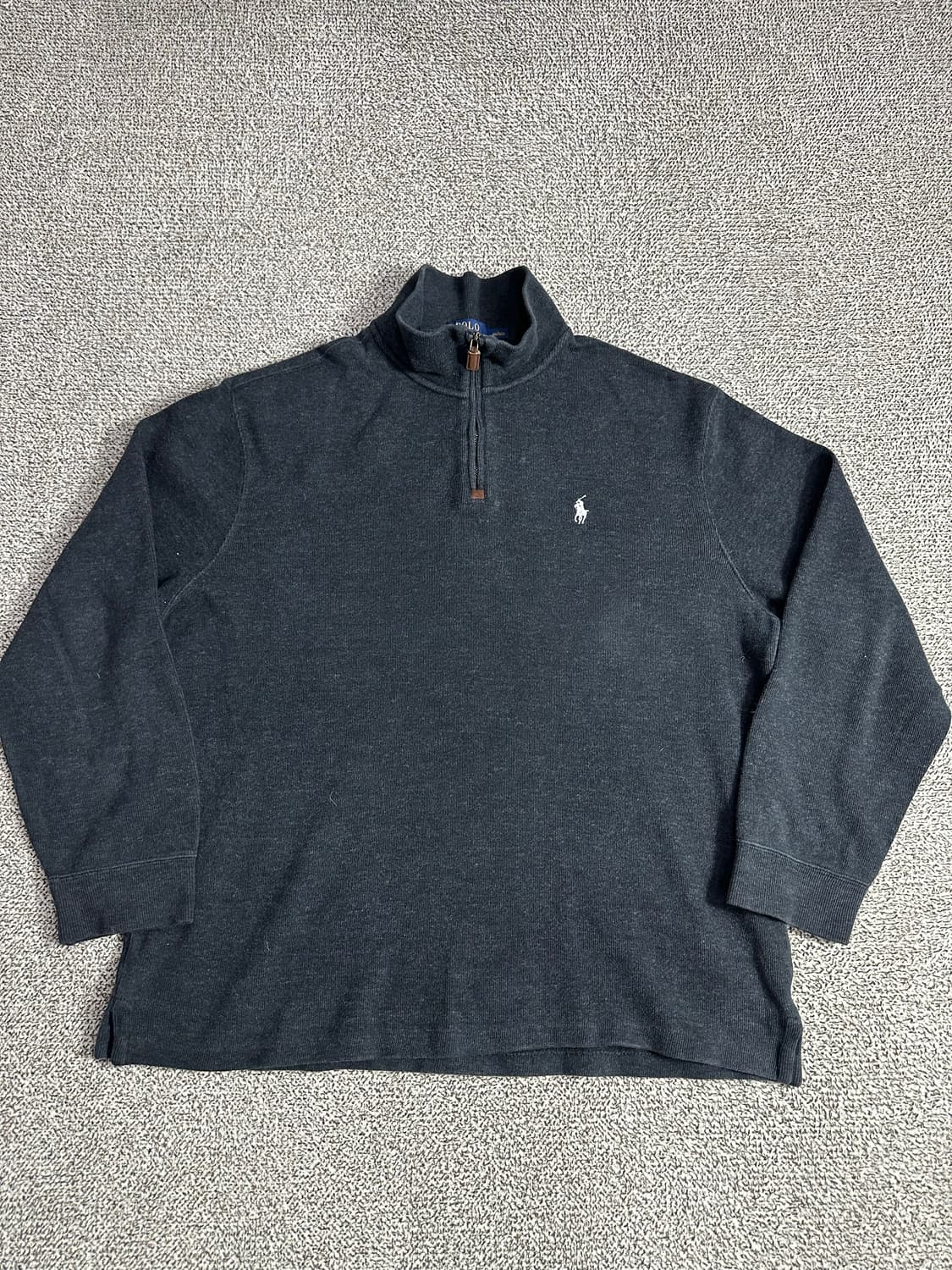 폴로 랄프로렌 하프집업 니트 차콜 L 상품이미지1