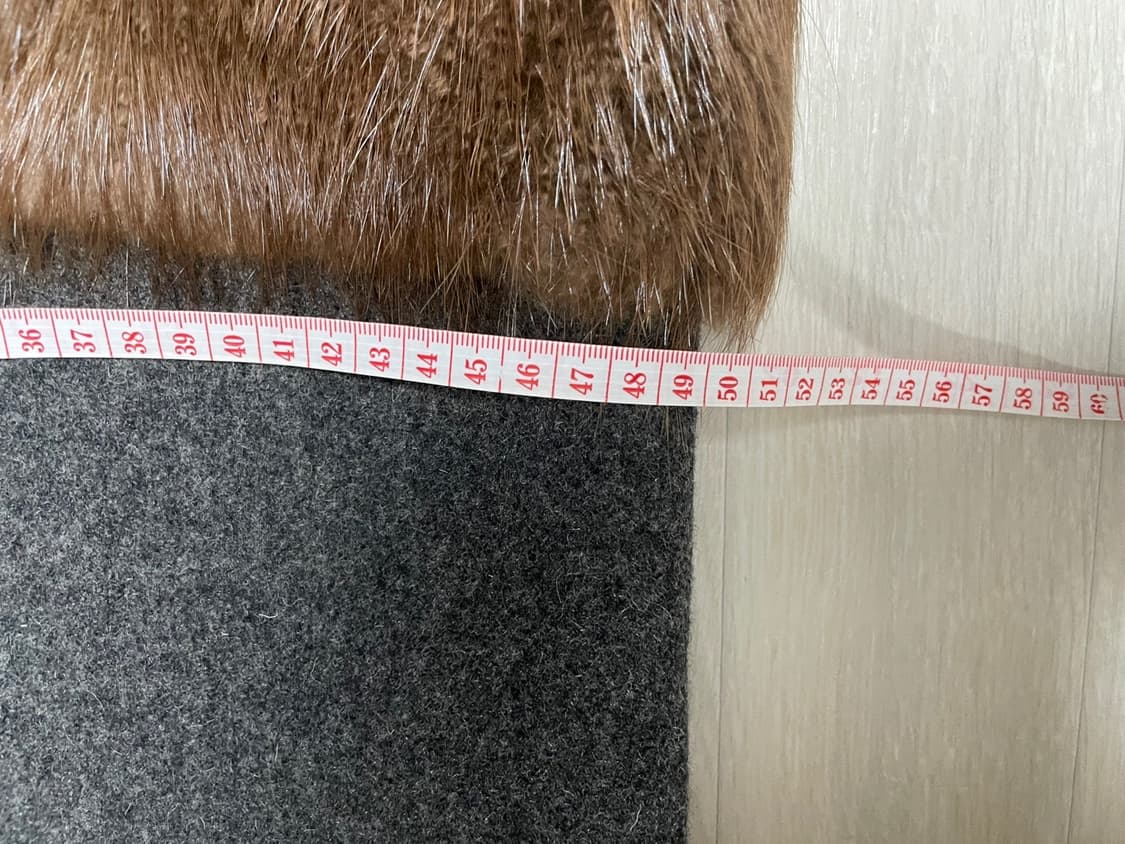 마르니 MARNI 비버 퍼 믹스드 베스트 그레이 38 상품이미지6