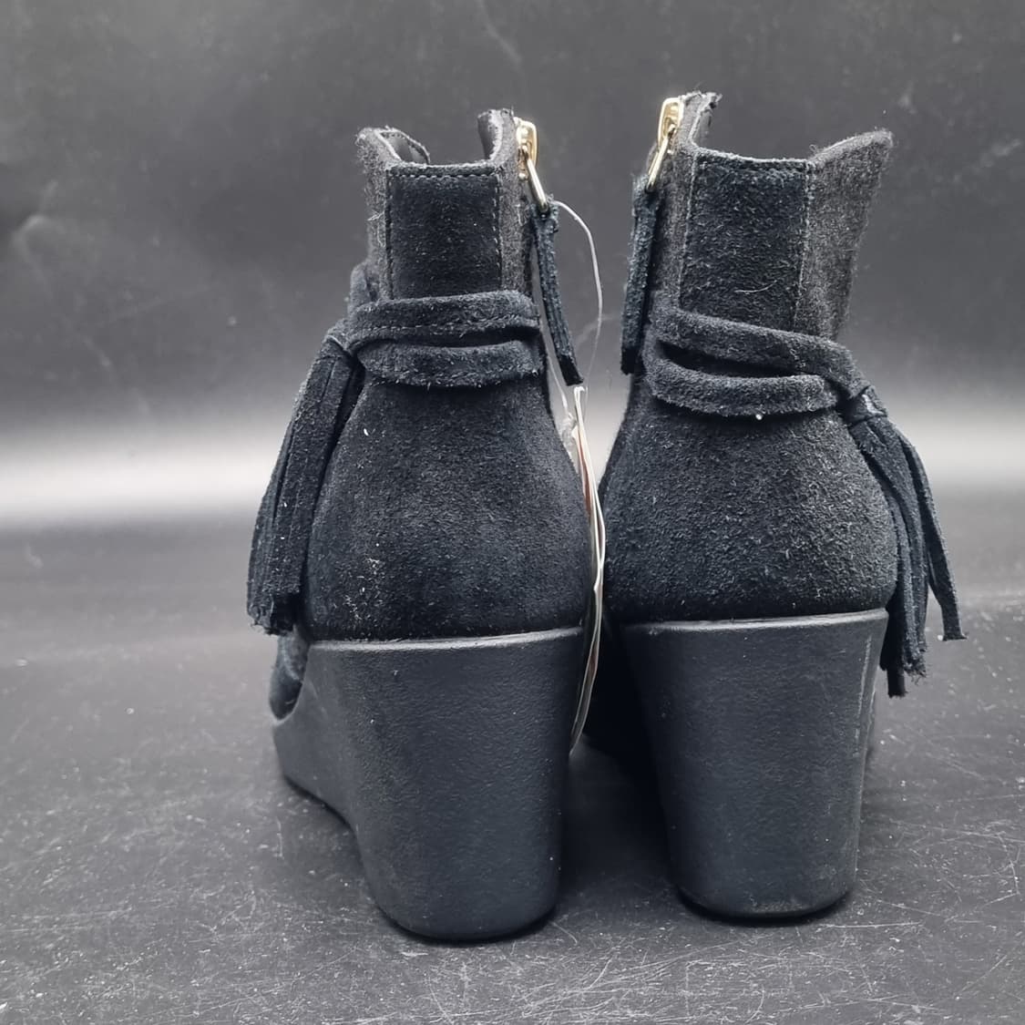 새상품 크록스 스웨이드 웨지힐 220 굽6 상품이미지4