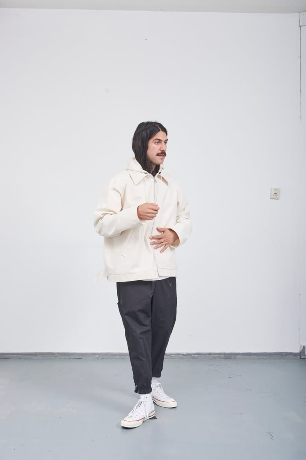 카미엘 포트젠스 후디드 심플 자켓  상품이미지1