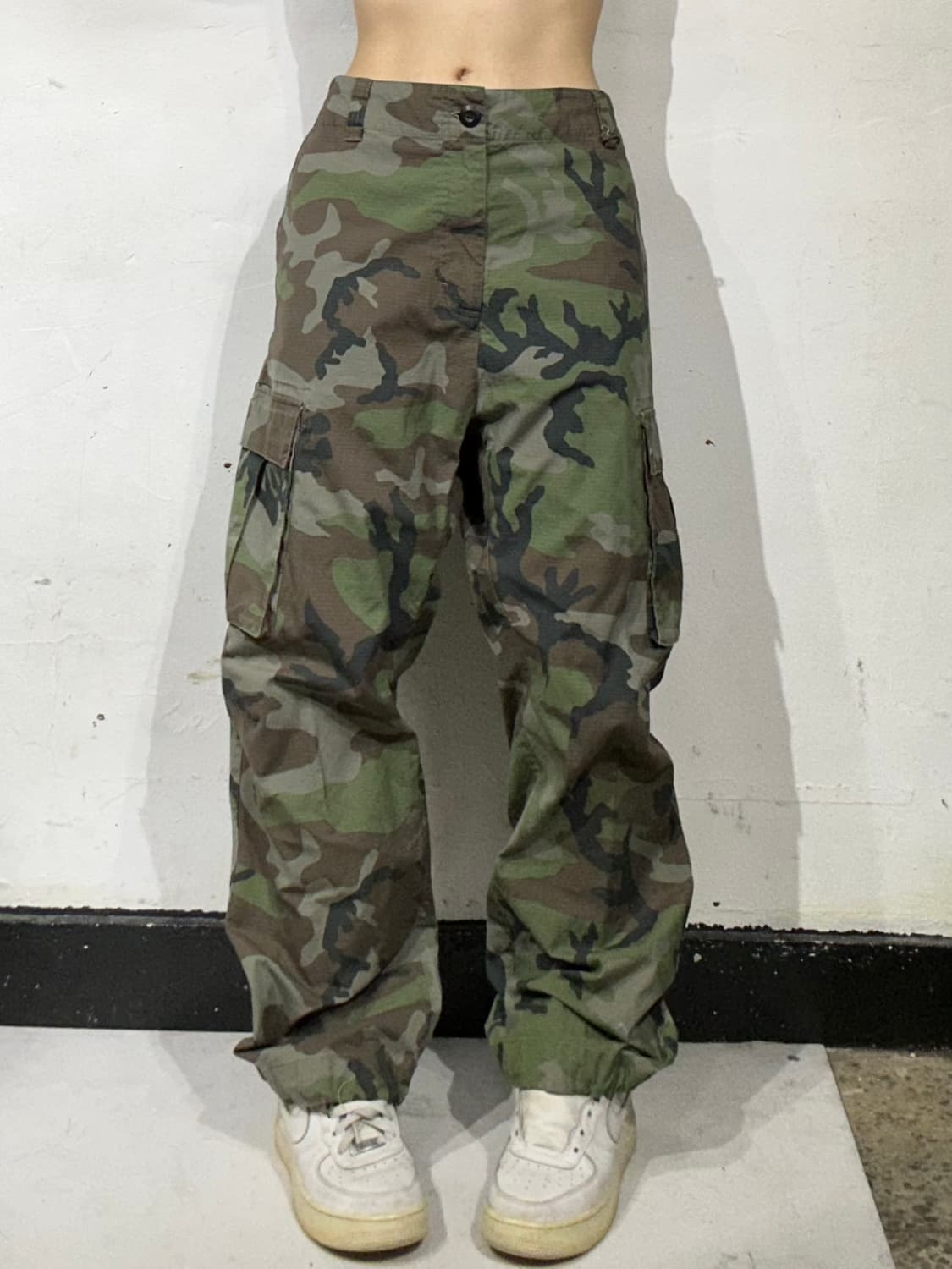 나이키 sb 립스타 카키 카모 와이드 카고 팬츠 XXL 상품이미지2
