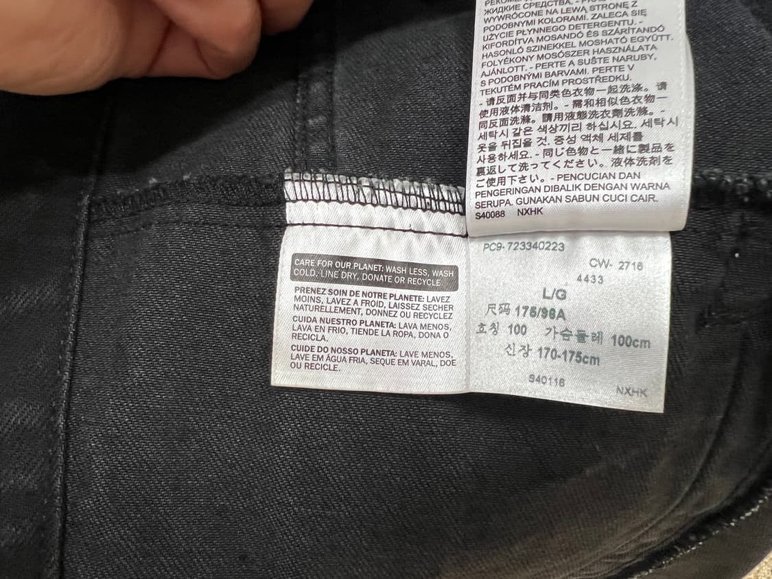 리바이스 트러커 자켓 블랙 L 상품이미지4