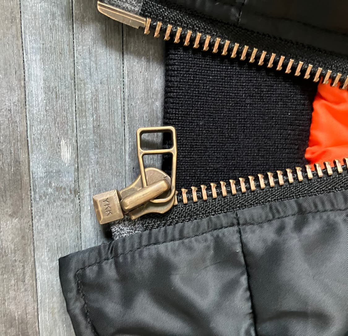 00’s Rettering nylon black MA-1 상품이미지4