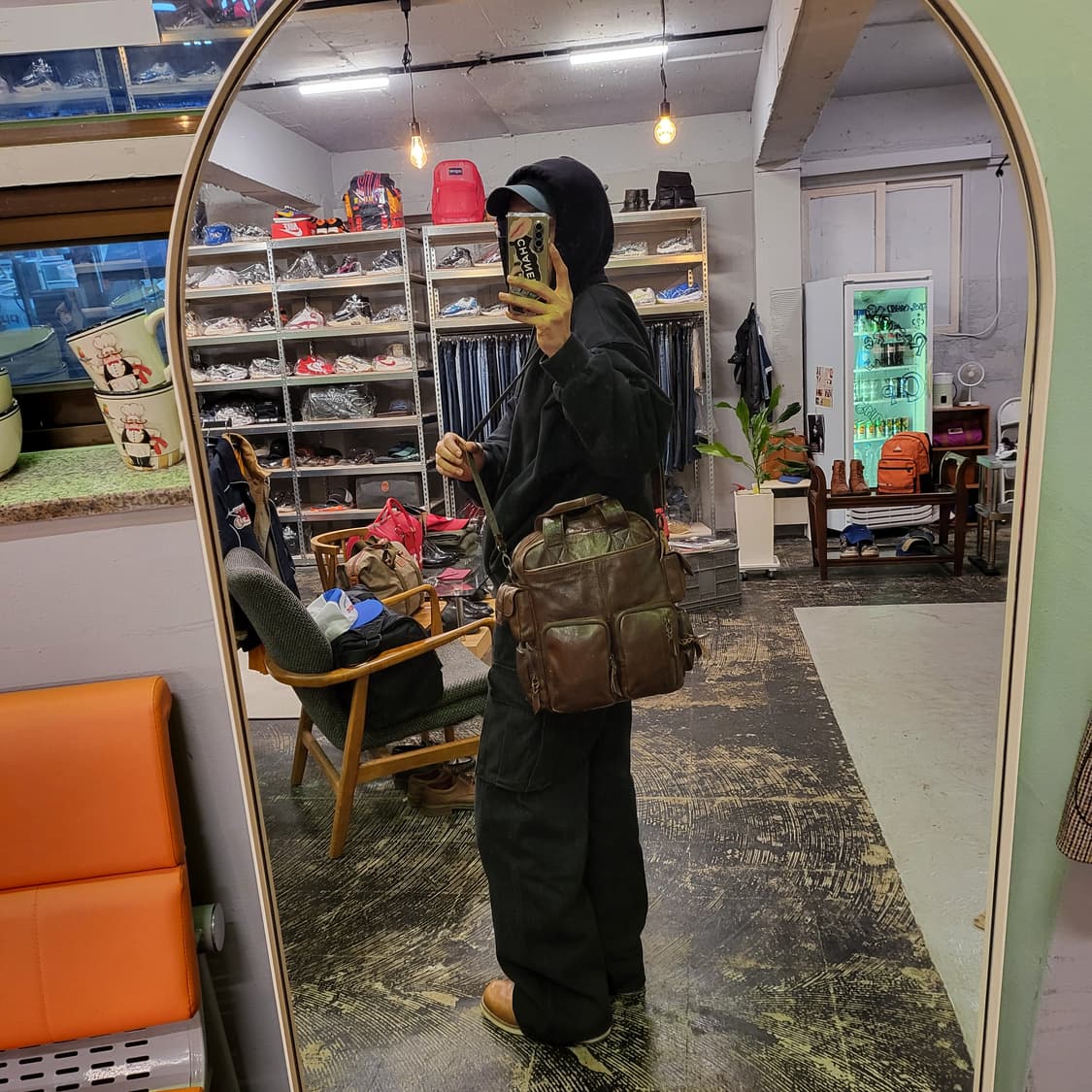 빈티지 레더 크로스백 상품이미지8