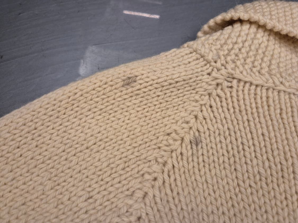 70s GOLF 헤비울 코위찬 집업 스웨터 상품이미지6