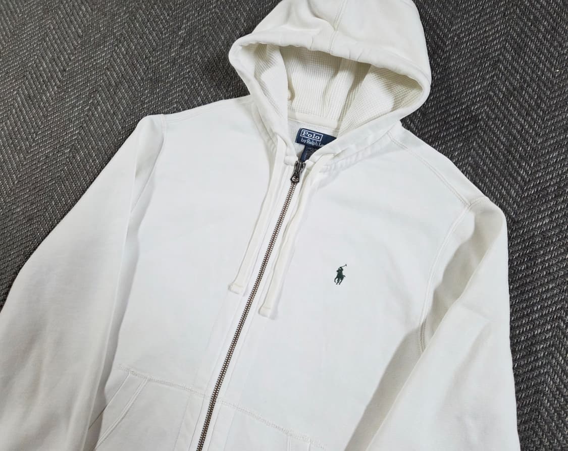 폴로 랄프로렌 아이보리 화이트 써멀 후드집업
 상품이미지3