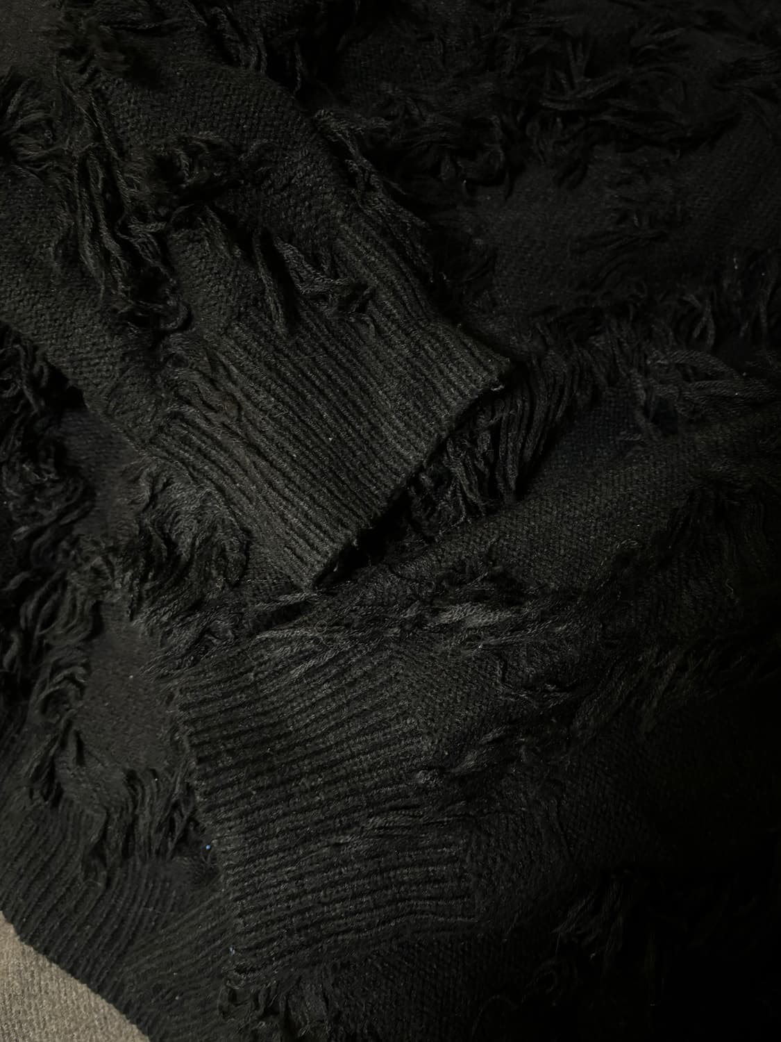 오버핏 블랙 니트 XL 상품이미지8