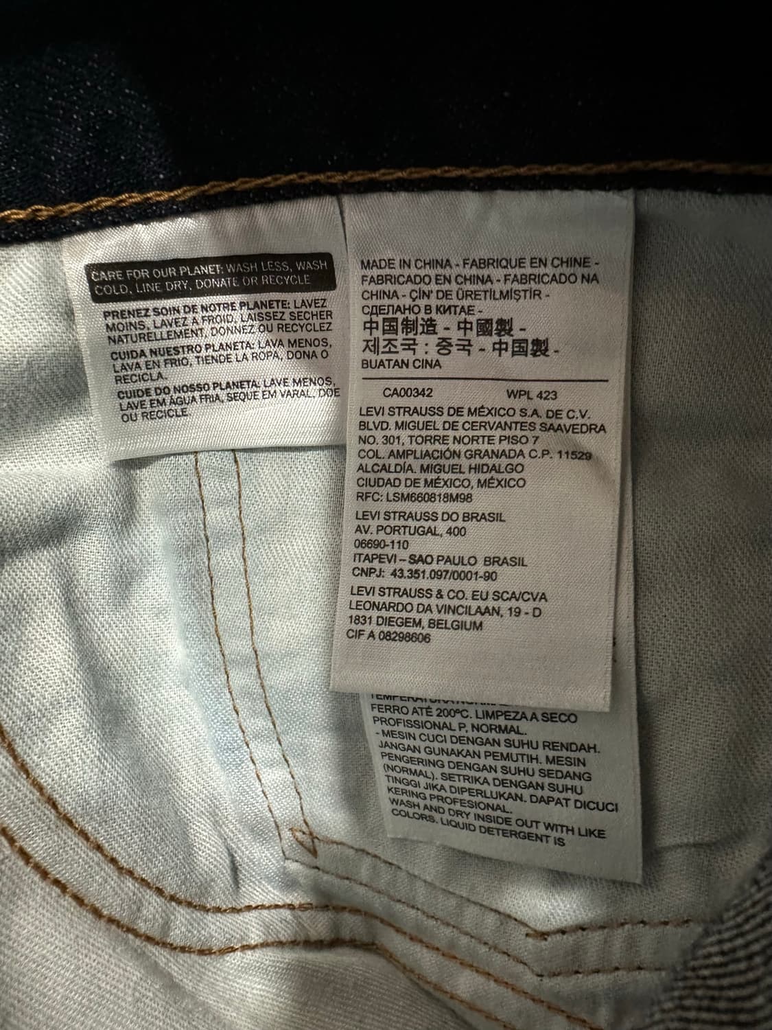 리바이스 LEVIS 505 레귤러핏 진청 데님 팬츠 W36 L32 상품이미지8