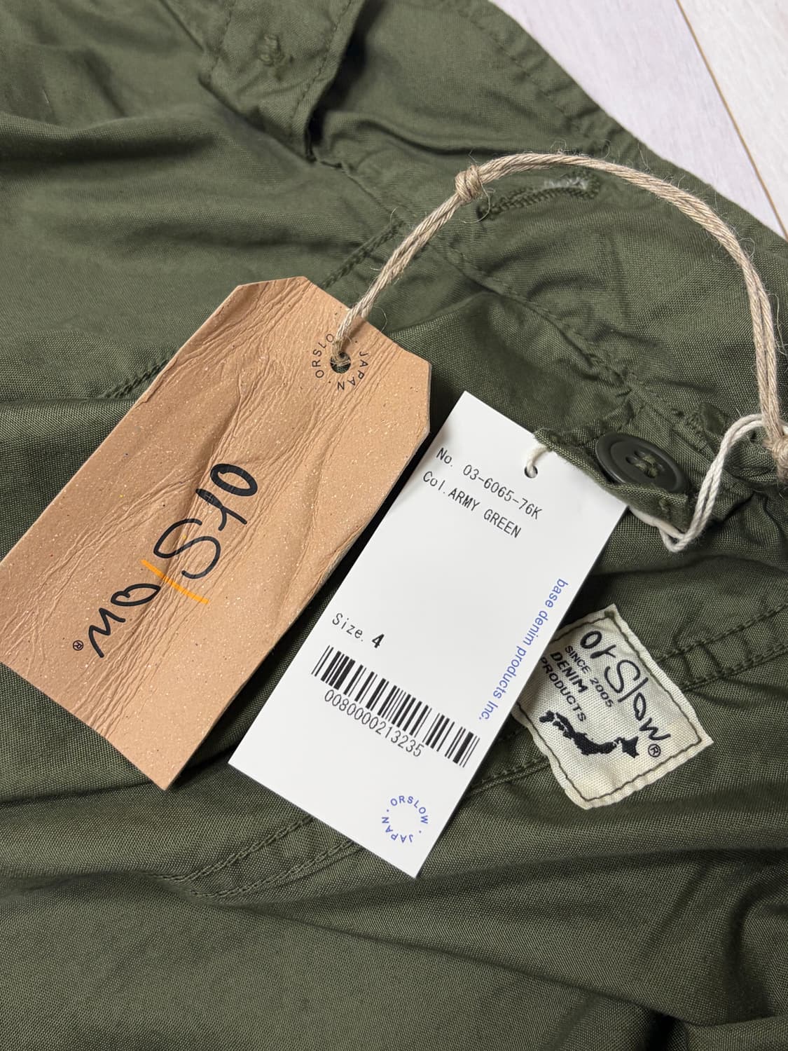 오어슬로우 m65 4사이즈 새상품 상품이미지2